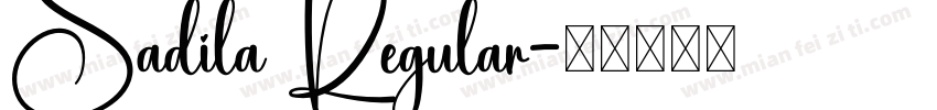 Sadila Regular字体转换